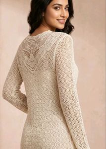 🌾 Boho Chic Crochet Dress ✨