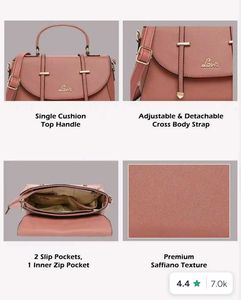 Lavie Women's Pink Flap Satchel
