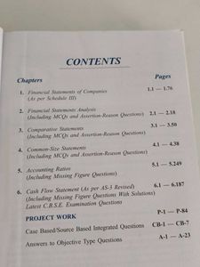 CBSE Class XII Analysis of Financial Statements