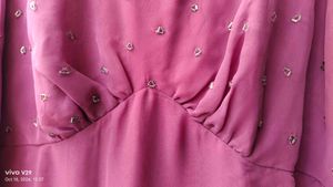 Elegant Purple Embellished Gown