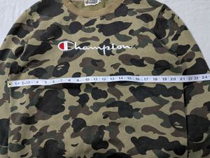 BAPE x Champion Camo Crewneck Sweatshirt