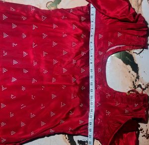Designer RedPathani suite soft silky shining beaut