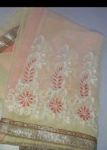 Elegant Embroidered Saree