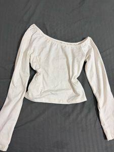 Off-Shoulder Long Sleeve Top