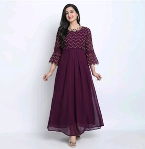 Ethnic gorgette dress size xl
