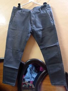 Gray Casual Mens Jeans