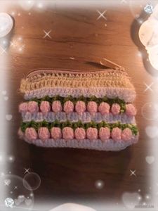 ── Aesthetic small Crochet Pouch ˙🪷 ̟ !!𖥻 ࣪ ִֶָ