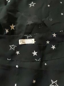 Star Print Ruffled Skirt