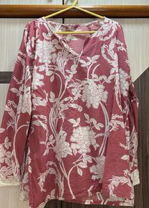 Floral Print Kurta