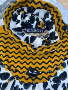 Leopard Print Mock Neck Top