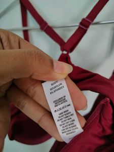 Red Racerback Bra