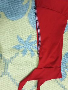 Red Tee with Bunny Patches