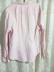 Pink Long Sleeve Button-Up Shirt