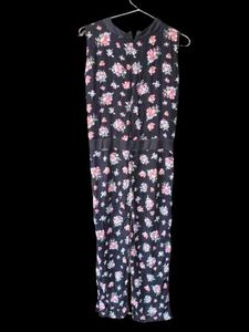 Floral Print Wide Leg Jumpsuit