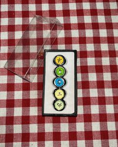 Set of 5 Japanese Symbol Rings