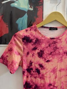 Tie-Dye Bodycon Mini Dress