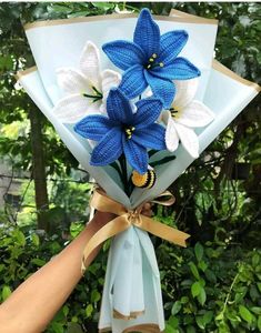 Handmade Crocheted Flower Bouquet