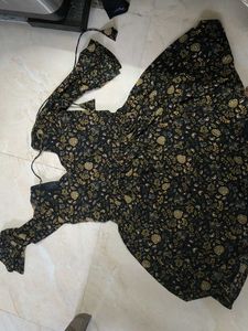 Elegant Black Floral Maxi Dress