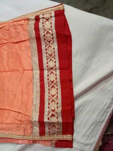 Elegant Orange kurti Set with Embellishments