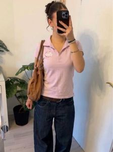 Pink y2k Polo Shirt