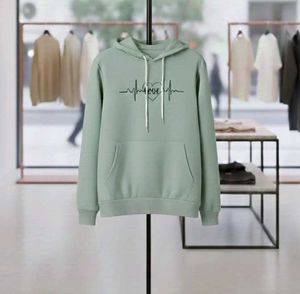 Mint 'Love' Heartbeat Hoodie