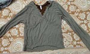 Cute Textured Long Sleeve Top