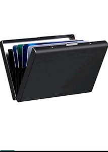 Sleek Black Card Holder New Mobile Stand