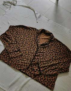 Leopard Print Button-Up Shirt