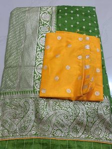 Green Banarasi Silk Saree