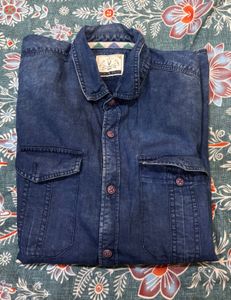 Men's Blue Denim Shirt