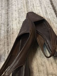 Classic Brown Slingback Flats