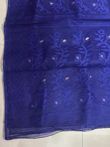 Elegant Blue Jamdani Saree