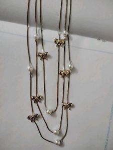 224.Multi-Layered rose gold Necklace