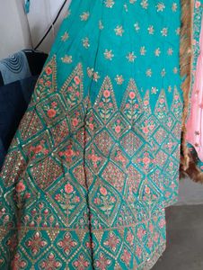 Elegant Teal Lehenga Choli
