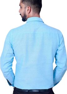 Men's Sky Blue Casual Shirt
