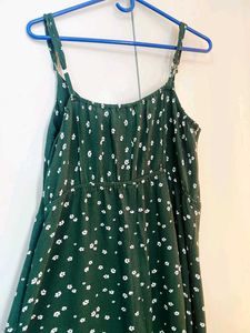 Green Floral Maxi Dress
