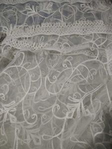 Embroidered Dupatta with Tassels