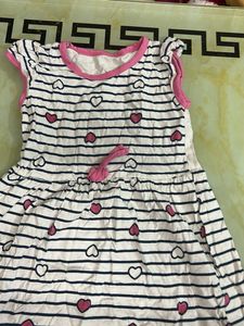Adorable Striped Heart Dress for Girls