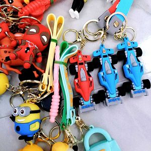 Pack Of 10 Pc different Character Keychains, (New)