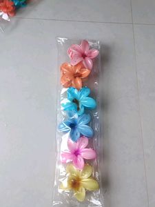 Cute Flower Hair Clips (Set of 6)