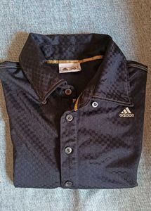 Adidas Black Textured Polo Shirt I  new condition