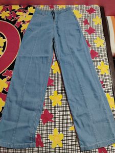 Light Wash Wide Leg Jeans