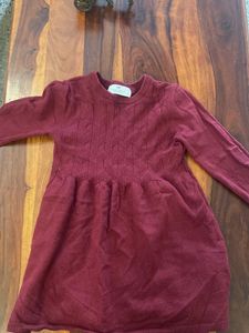 Burgundy Knit Dress