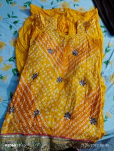Yellow Bandhani Salwar Kurti