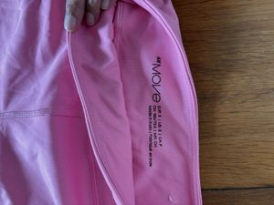 Pink High-Waisted Athleisure pants with Pockets