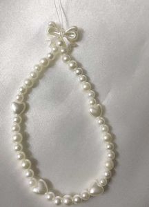 Heart Beaded Phone Charm