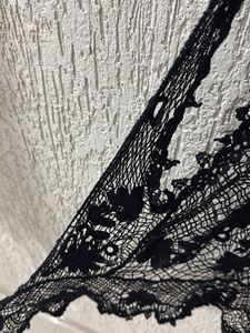 Black Lace Crochet shrug