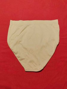 Women’s High-Waist Brief Panty – Beige, 2XL