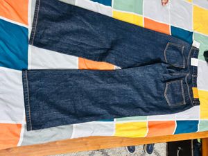 Zara original Dark Wash Wide Leg Denim Jeans