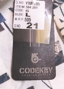 Men's Codekey Premium Cotton shirts new